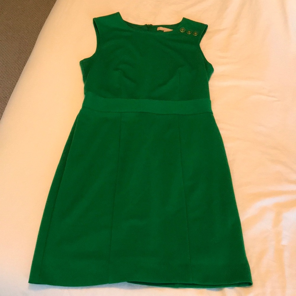 Banana Republic Petite Green Fitted Dress Size 6